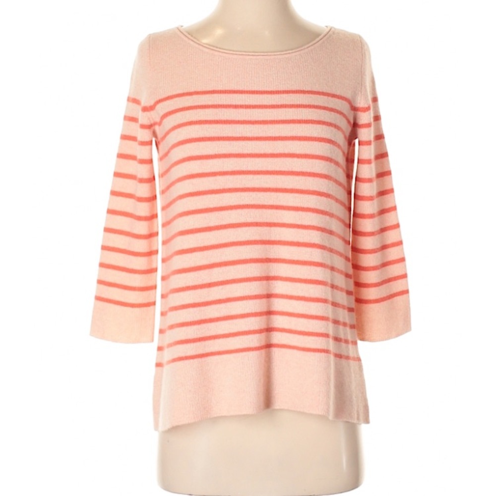 Calypso St. Barth 100% Cashmere Sweater Coral Pink